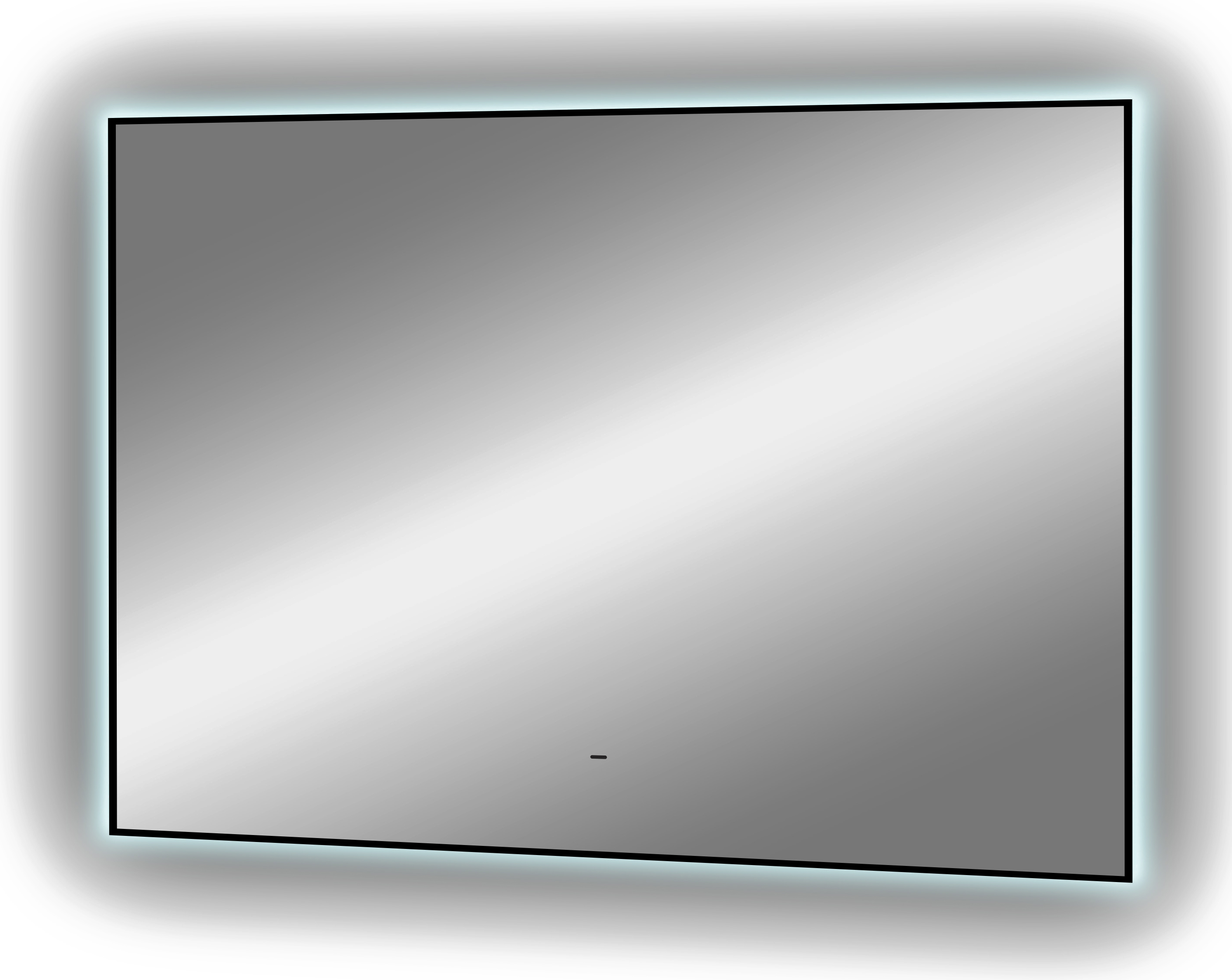Зеркало DIWO Элиста 100 черное, с подсветкой, прямоугольное, в стиле лофт, инфракрасное управление ЗЛП1738 - 9