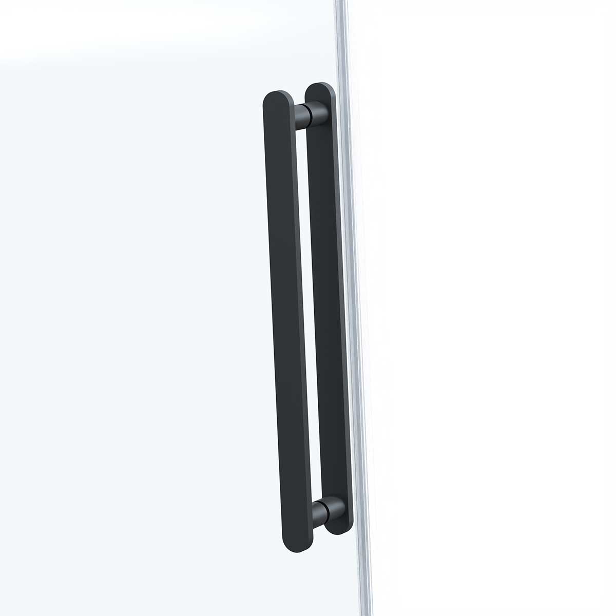 Душевой уголок Vincea Como Soft 140х80 профиль черный стекло прозрачное  VSR-1CS8014CLB - 3