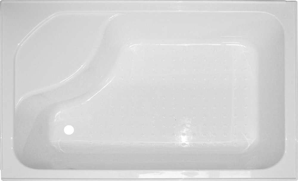 Душевой уголок Royal Bath BP 120х80 L с поддоном профиль белый стекло матовое RB8120BP-C-L - 4