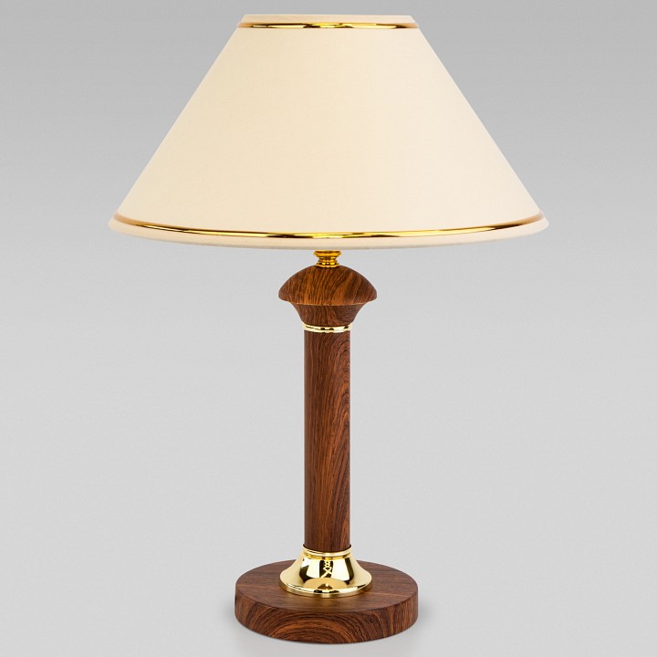 Настольная лампа декоративная Eurosvet Lorenzo 60019/1 орех - 0
