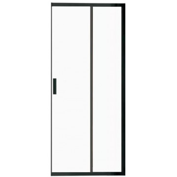 Душевая дверь Vincea Garda 100 черная стекло прозрачное VHC-1G100CLB - 0