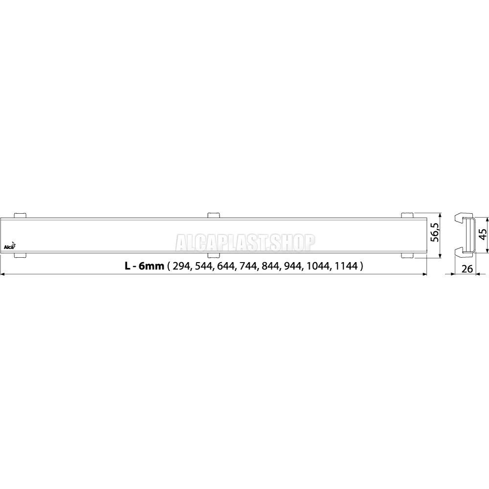 DESIGN-ANTIC Решетка для водоотводящего желобов (APZ6, APZ16) 1150 мм, DESIGN-1150ANTIC (DESIGN-1 150 ANTIC) - 1