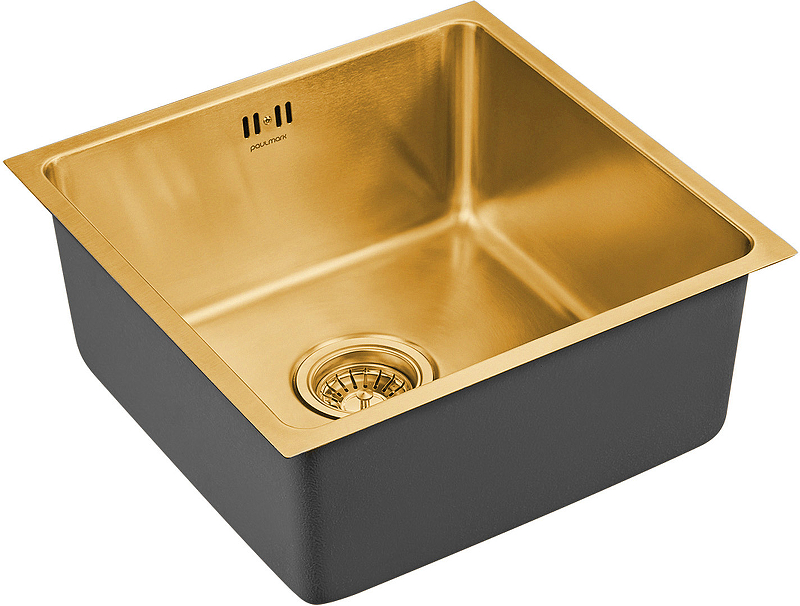 Мойка кухонная Paulmark Lassan 44 брашированное золото PM304444-BG - 1