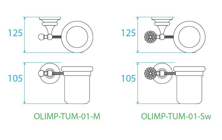 Стакан Cezares OLIMP  OLIMP-TUM-03/24-M - 1