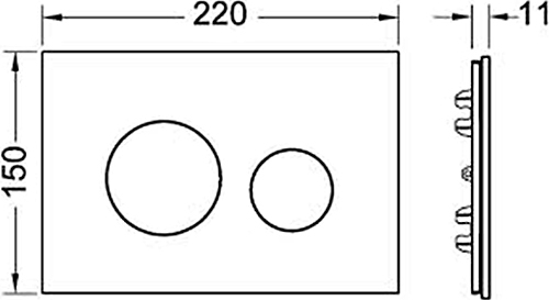 Декоративная панель TECE Loop Modular оранжевая 9240673 - 2