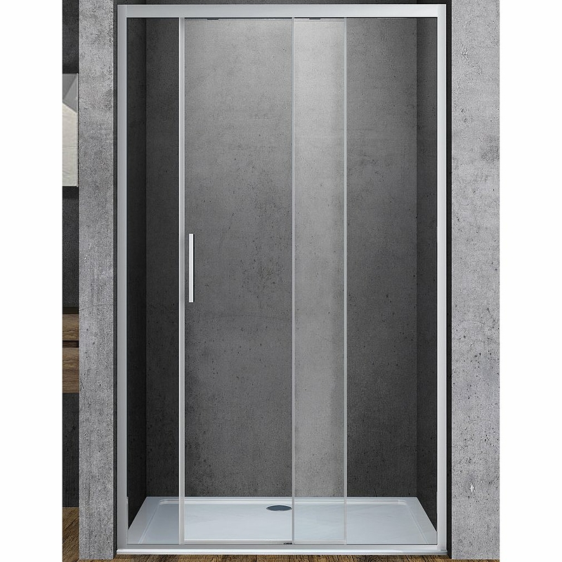 Душевая дверь Vincea Soft 130 хром стекло прозрачное VDS-3SO130CL - 0