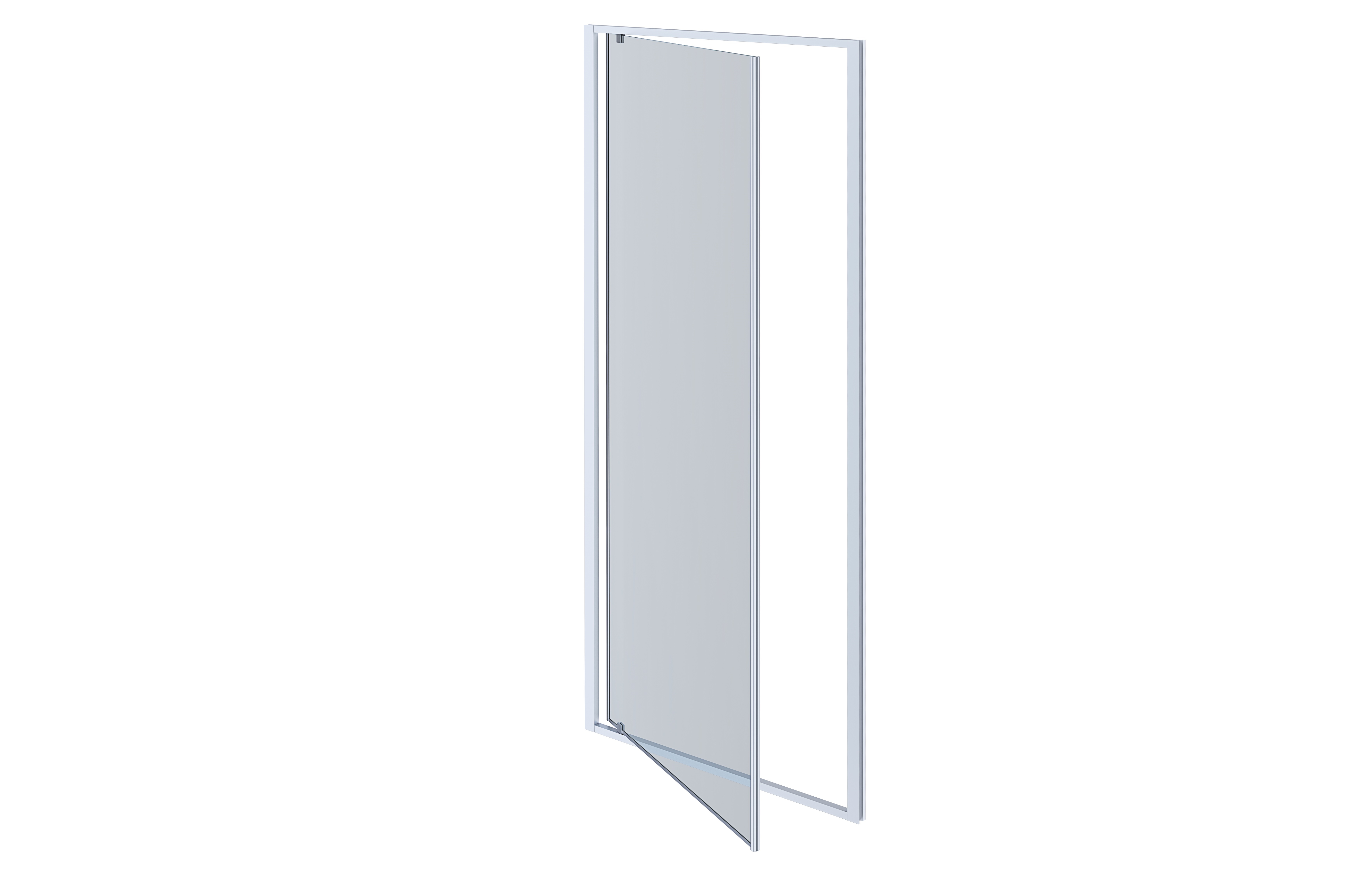 AQ NAA 6211-80 Душевая дверь, распашная 800x2000 профиль хром, стекло прозрачное AQ ARI PI 08020CH - 1