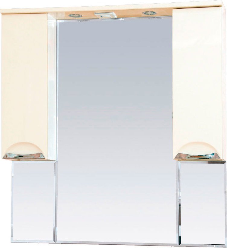 Зеркало Misty Жасмин 105 с подсветкой, бежевая эмаль П-Жас02105-031Св - 0