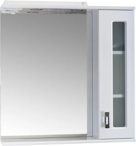 Зеркало-шкаф Onika Кристалл 67 R с подсветкой, белый 206706 - 0