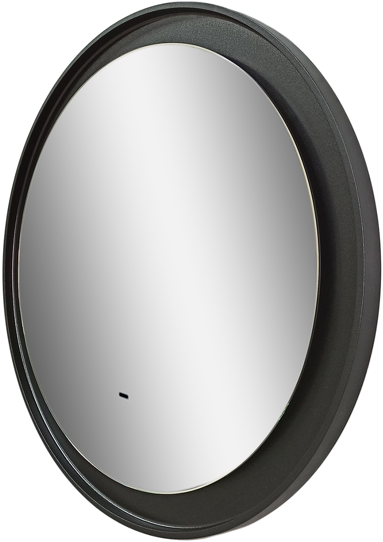 Зеркало круглое STWORKI Гриндстед 60 черное, с подсветкой ЗЛП2163 - 7