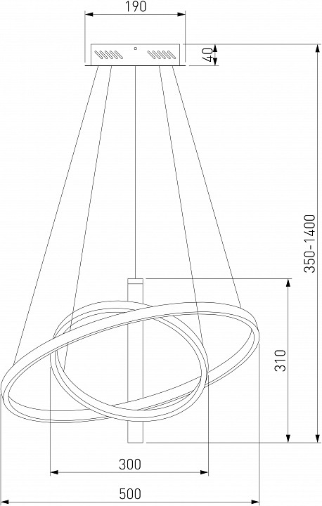 Подвесной светильник Eurosvet Stroke 90270/1 черный - 2