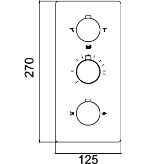 Термостат RGW Shower Panels SP-41-03 для душа 21140541-31 - 2