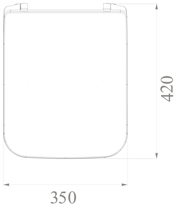 Сиденье для унитаза Boheme Puro белый с петлями хром 957-CR - 1