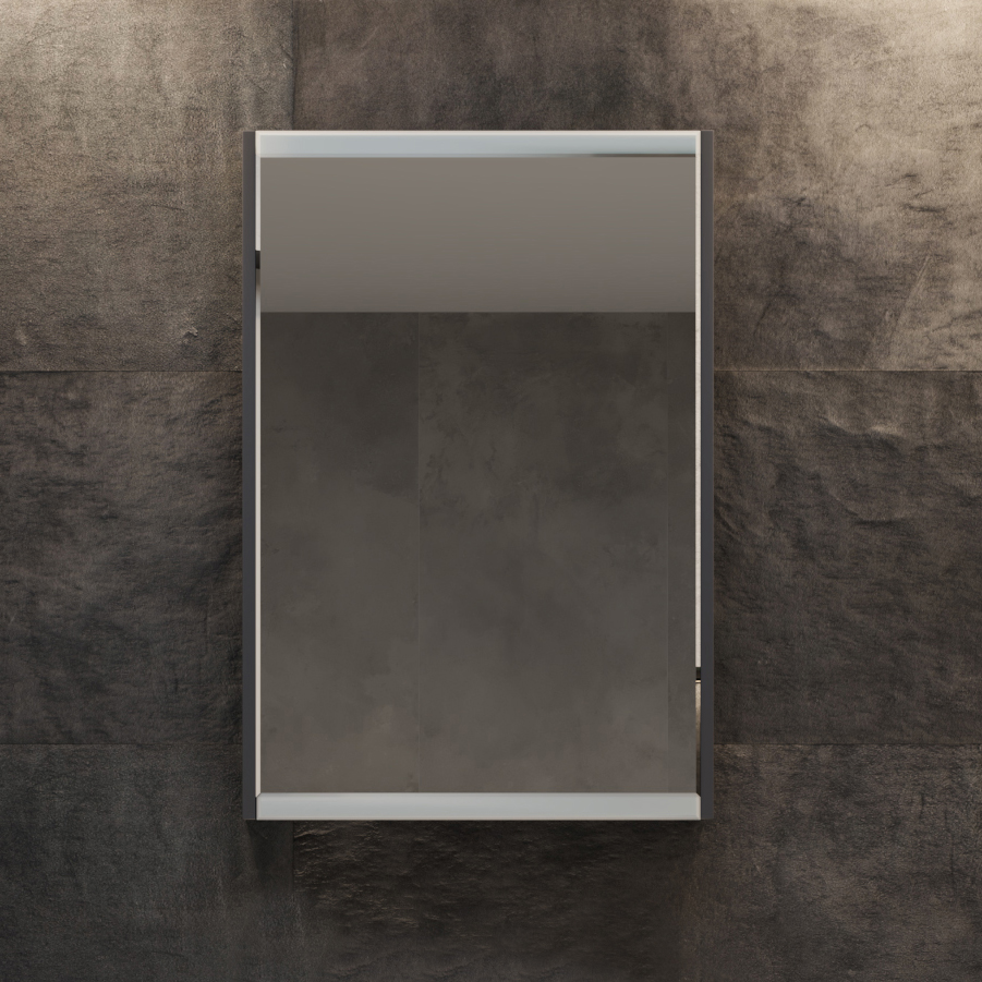 Зеркало-шкаф STWORKI Кронборг 55 см , навесной , в стиле лофт , черная , левый , прямоугольный 1A261802KB820 - 0