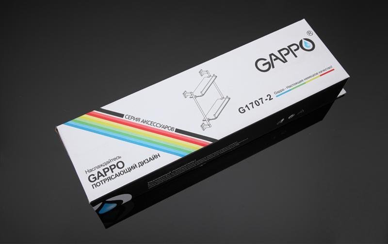 Стеклянная полка для ванной Gappo G17 G1707-2 - 7