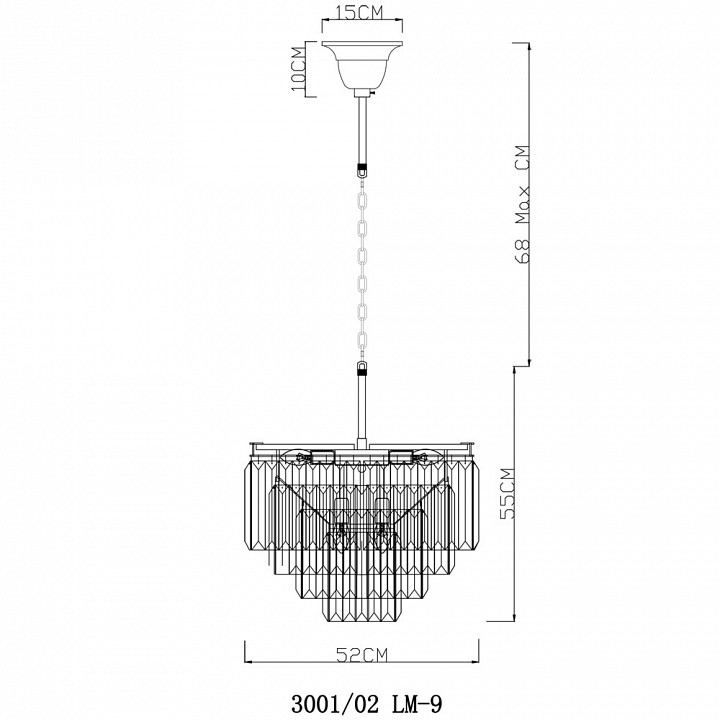 Подвесной светильник Divinare Nova 3001/02 LM-9 - 4