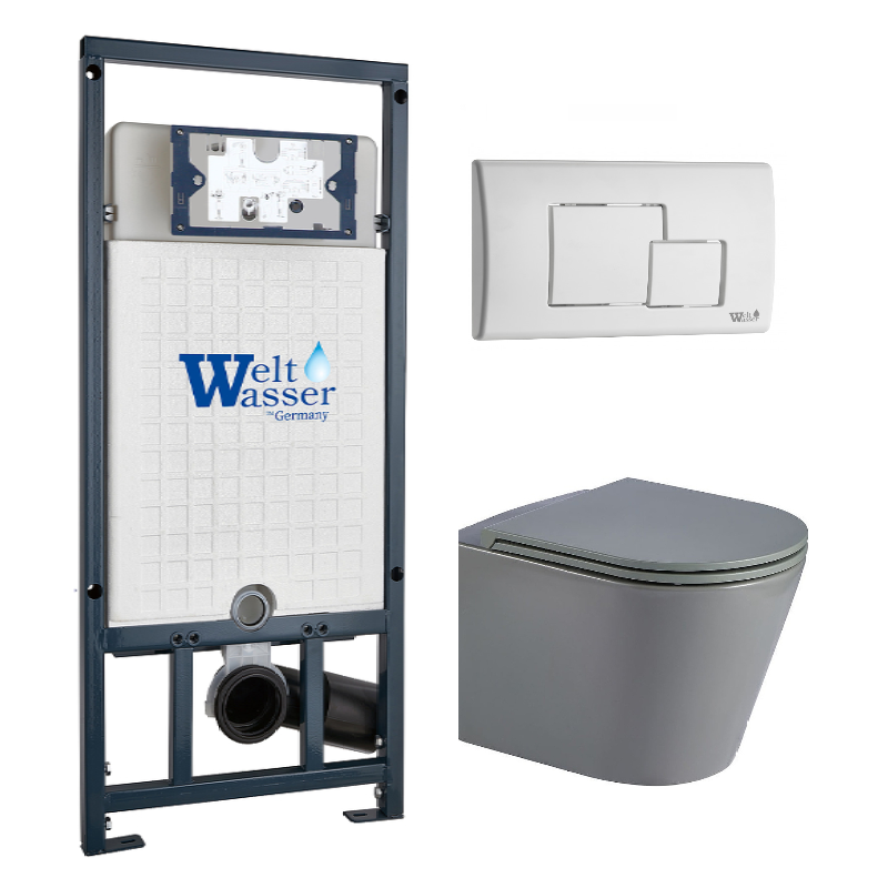 Комплект Weltwasser MARBERG 507 + SALZBACH 041 MT-GR + MAR 507 SE GL-WT  10000011124 - 0
