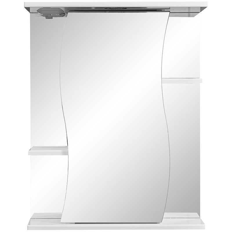Зеркало-шкаф Stella Polar Волна Лолита 55 R с подсветкой белый SP-00000042 - 1