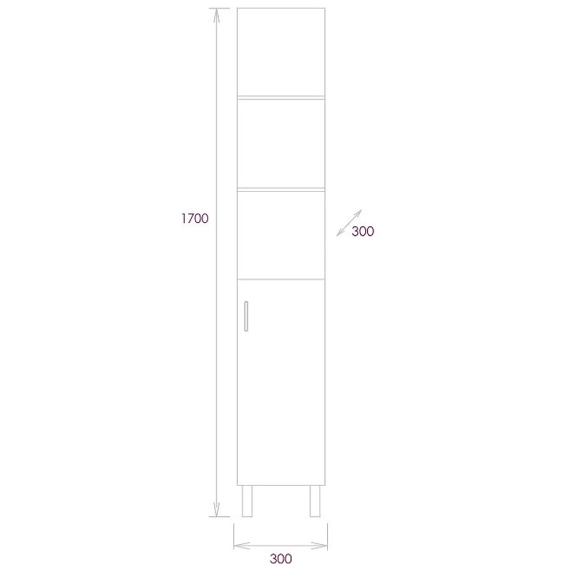 Комплект мебели Onika Тимбер 45 серый матовый, дуб сонома (104509) - 8