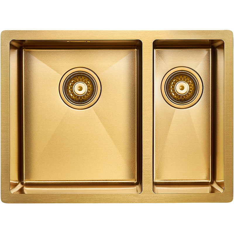 Кухонная мойка Paulmark Annex 60 L брашированное золото PM545944-BGL - 0