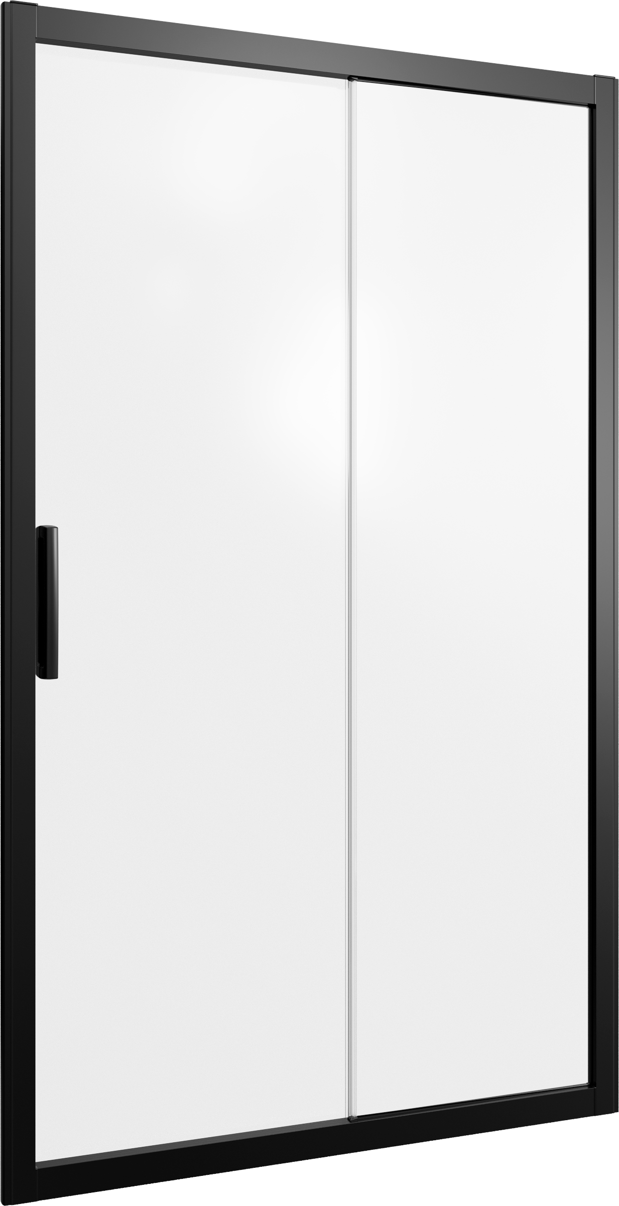 Душевая дверь в нишу STWORKI Стокгольм DE019D2120200 120 см профиль черный матовый, стекло матовое 3GW226TTKK000 - 4