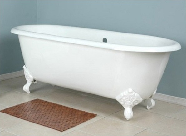 Чугунная ванна Magliezza Patricia 183x80 ,ножки белые PATRICIA WH - 1
