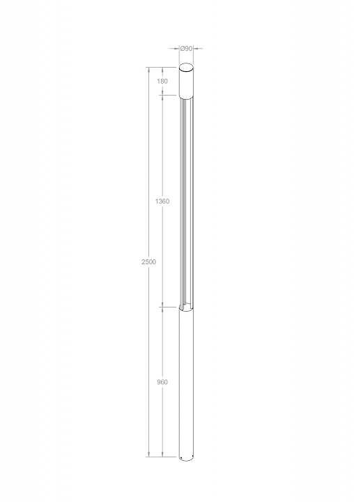 Наземный высокий светильник Maytoni Mill O427FL-L30GF3K - 4