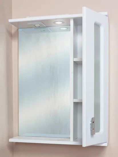 Зеркало-шкаф Onika Кристалл 58 R с подсветкой, белый  205818 - 2
