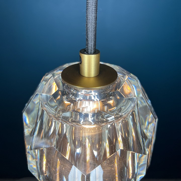 Подвесной светильник Imperiumloft Rh Boule De Cristal Single Rod Pendant Brass 40.1543 - 1