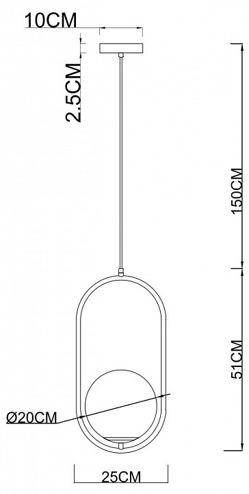 Подвесной светильник Arte Lamp Matisse A7746SP-1AB - 2