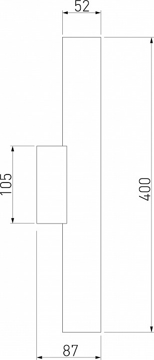 Настенный светодиодный светильник Elektrostandard Langer 40123/LED черный жемчуг a061984 - 1