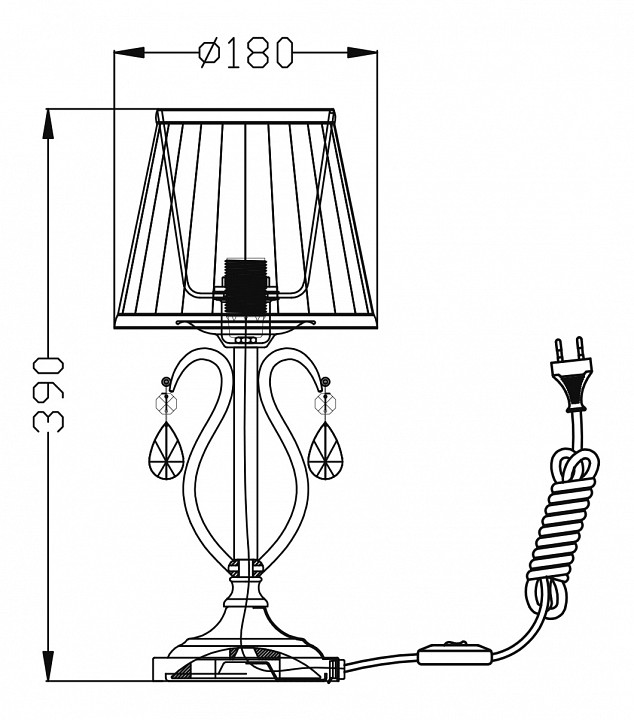 Настольная лампа Maytoni Brionia ARM172-01-G - 1