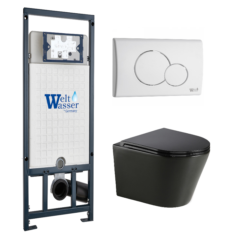 Комплект Weltwasser MARBERG 507 + SALZBACH 041 MT-BL + MAR 507 RD GL-WT  10000011081 - 0