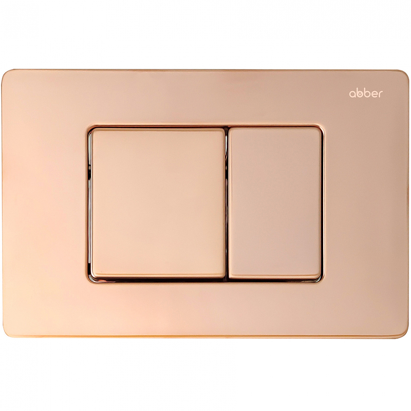 Клавиша смыва Abber золото розовое AC0120RG - 0