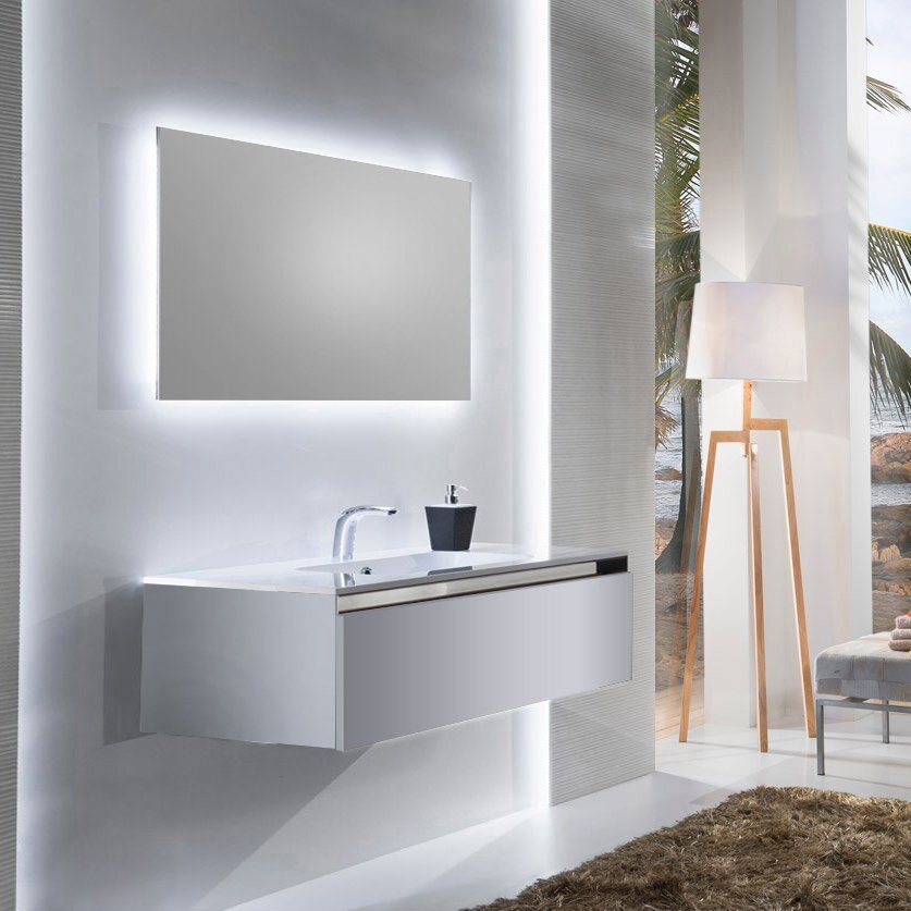 Комплект мебели Sanvit Кубэ-1 100 белый глянец - 0