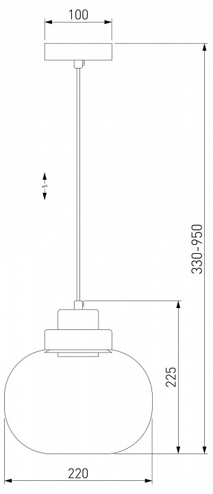 Подвесной светильник Eurosvet Jeffry 50241/1 LED дымчатый - 1