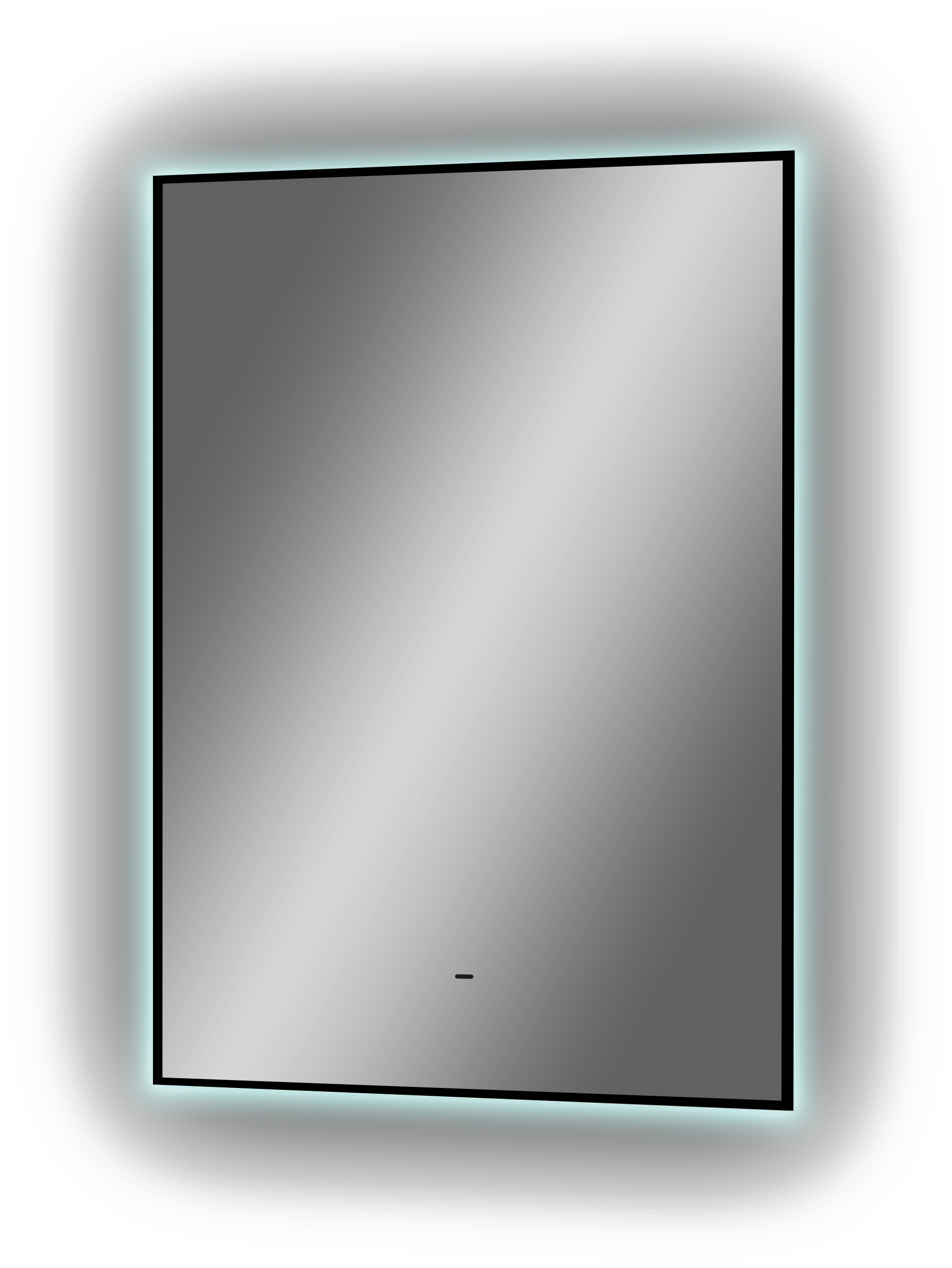 Зеркало DIWO Элиста 50 черное, с подсветкой светодиодной, прямоугольное, настенное, российское ЗЛП1736 - 9