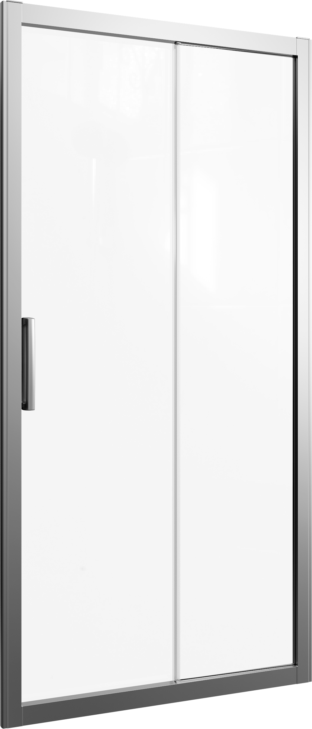 Душевая дверь в нишу STWORKI Стокгольм DE019D2110200 110 см профиль хром матовый, раздвижная, прозрачное стекло 3GW009TTKK000 - 5