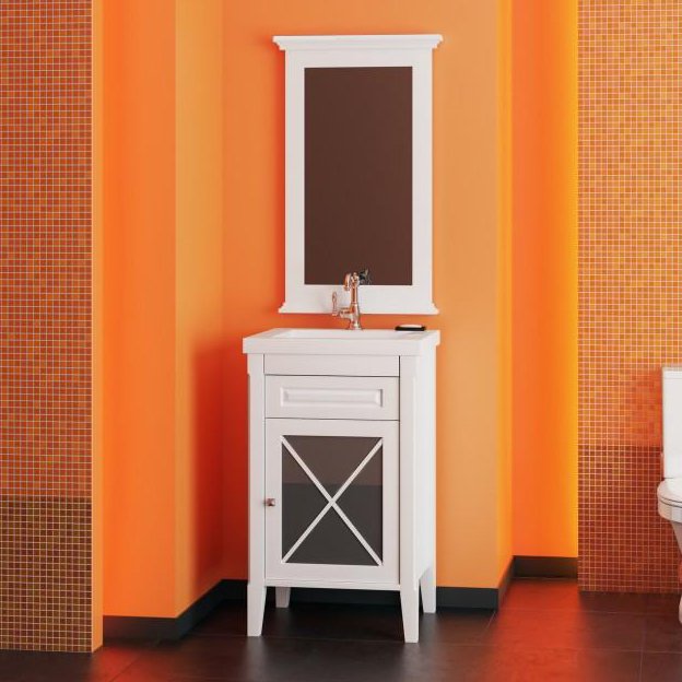 Мебель для ванной Opadiris Палермо 50 R белая матовая - 0