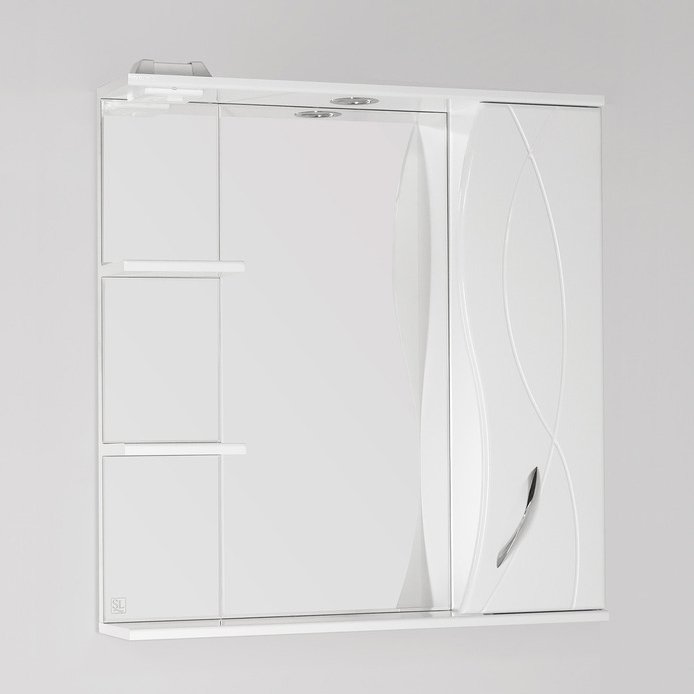 Зеркало-шкаф Style Line Амелия 75/С белый ЛС-00000014 - 0