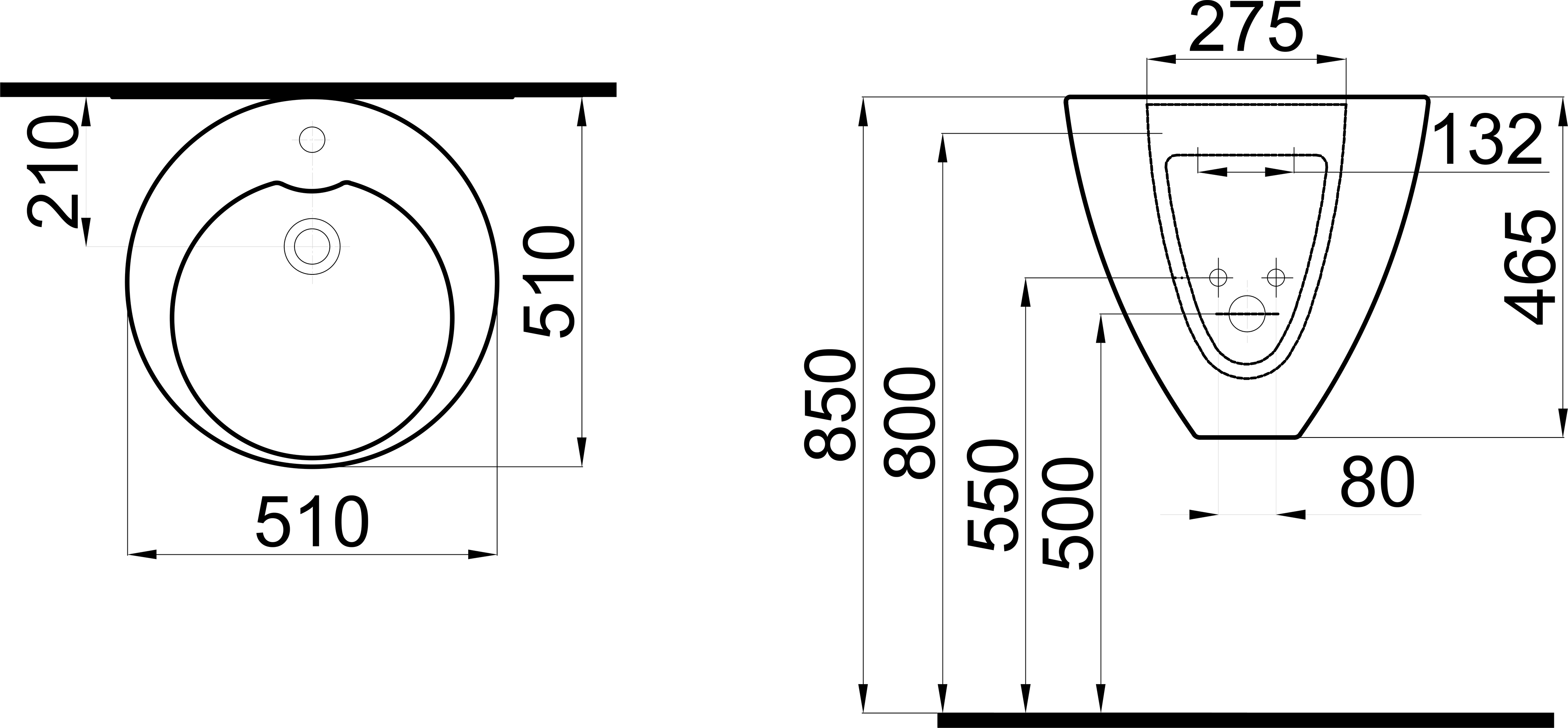 Комплект  Раковина STWORKI моноблок Ноттвиль 51 + Зеркало-шкаф STWORKI Мальмё МВК074 45, с подсветкой, белый, прямоугольный, навесной, овальный, в сти 560961 - 6
