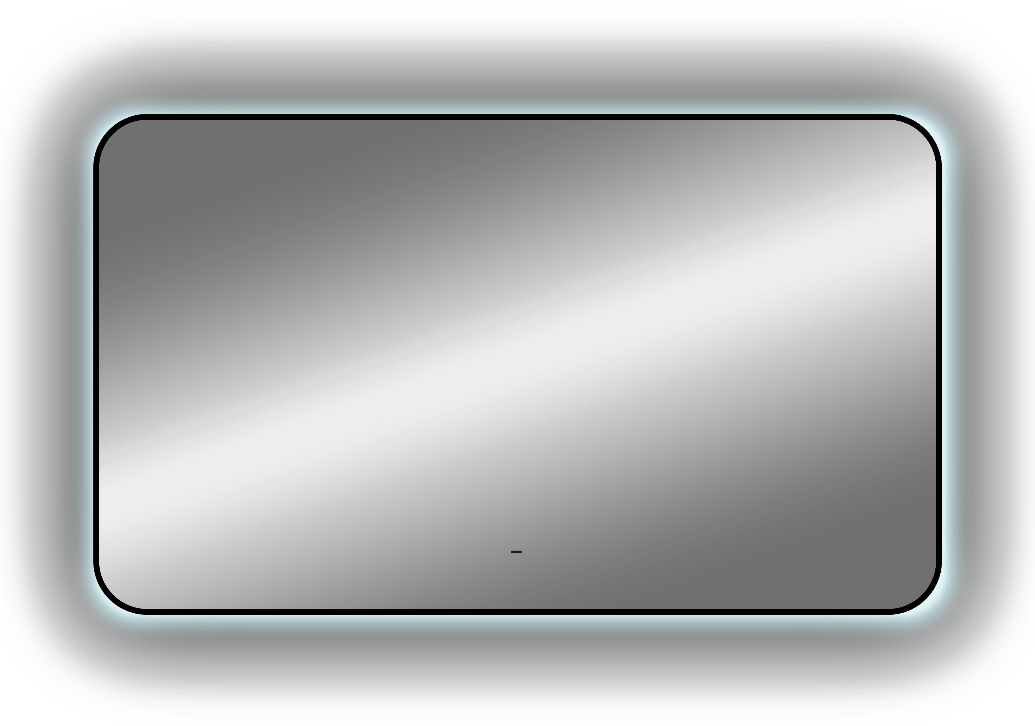 Зеркало DIWO Кострома 120 черное, с подсветкой светодиодной, прямоугольное, настенное ЗЛП1751 - 8