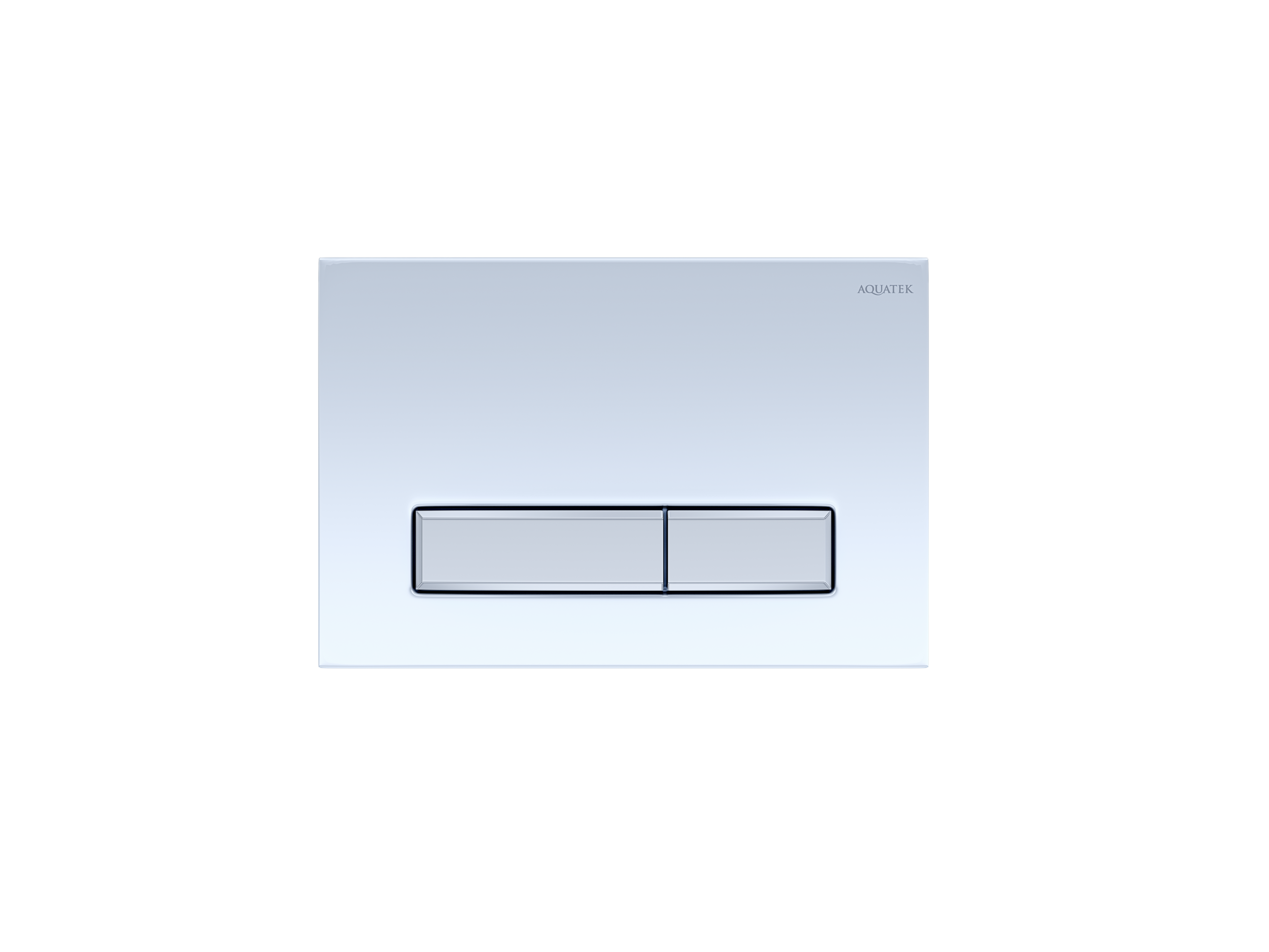 KDI-0000030 (009A-2) Панель смыва Slim Белая глянец (клавиша прямоугольная, хром) НОВИНКА - 0