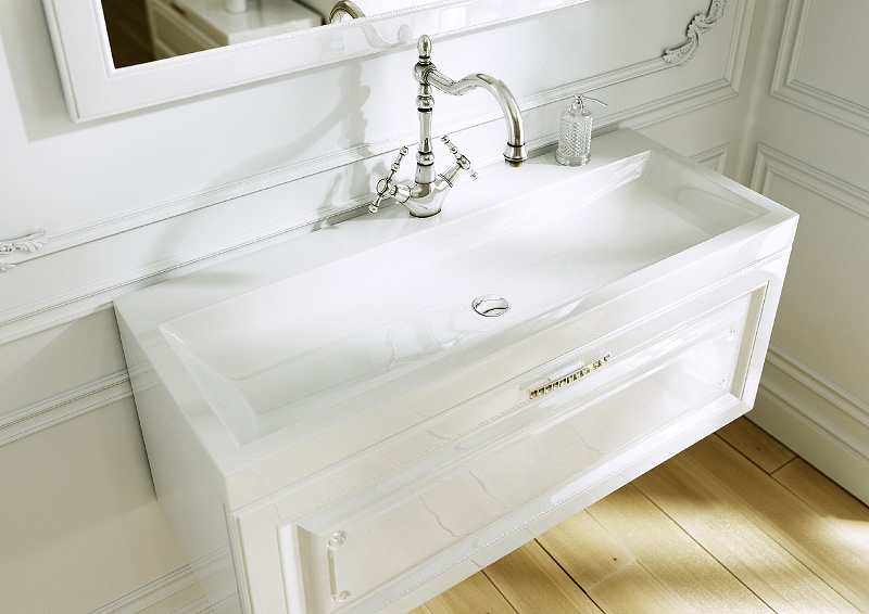 Мебель для ванной Aqwella 5 stars Империя 80 белый глянец - 2