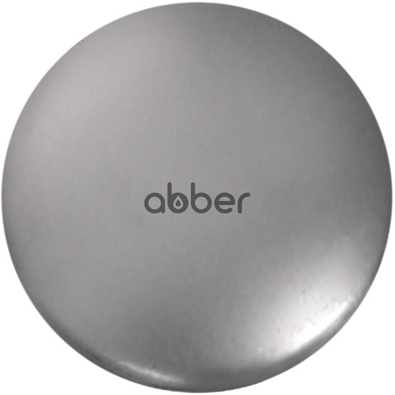 Накладка для донного клапана Abber серебро матовое AC0014MS - 0
