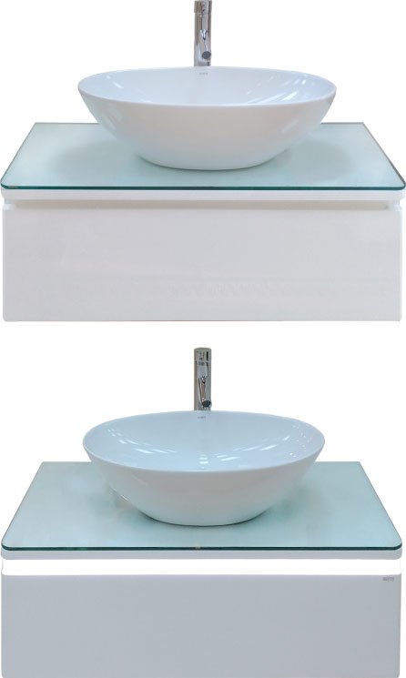 Мебель для ванной Misty Скай 90 подвесная, с подсветкой П-Ска01090-011 - 4