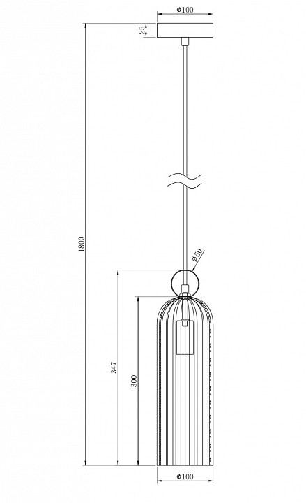Подвесной светильник Maytoni Antic MOD302PL-01CG - 2