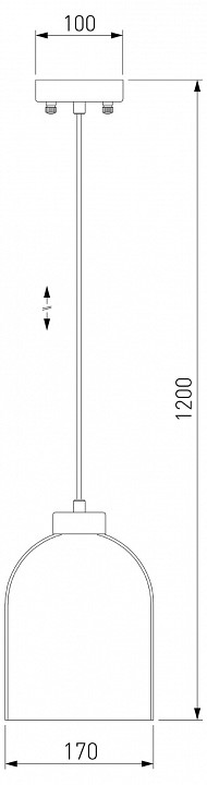 Подвесной светильник Eurosvet Tandem 50119/1 латунь - 2