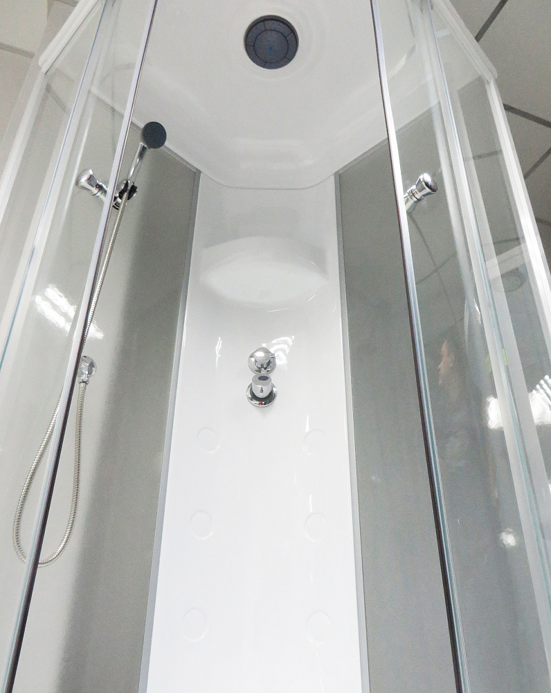 Душевая кабина Royal Bath BK 90x90 профиль белый стекло прозрачное RB90BK4-MT - 2