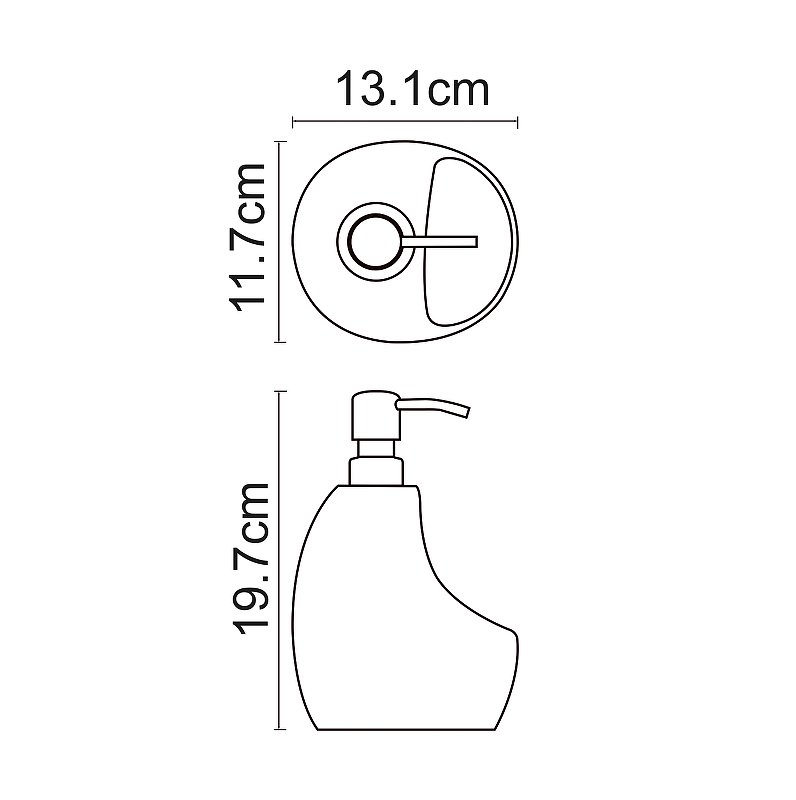 Дозатор для жидкого мыла Wasserkraft черный матовый  K-8099BLACK - 1